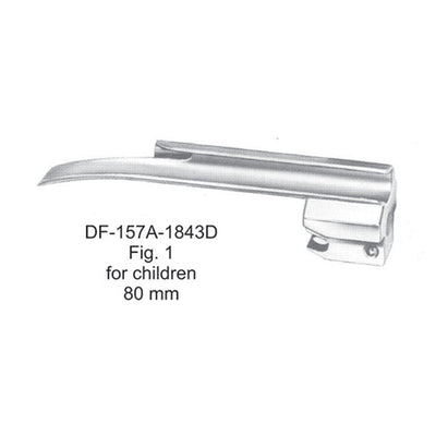 Laryngoscopes Miller Fiber No. 1 Blade Only For Children 80mm (DF-157A-1843D) by Dr. Frigz