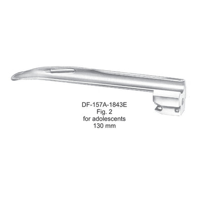 Laryngoscopes Miller Fiber No. 2 Blade Only For Adolescents 130mm  (DF-157A-1843E) by Dr. Frigz