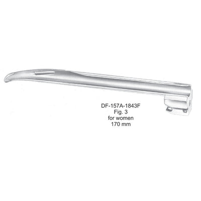Laryngoscopes Miller Fiber No. 3 Blade Only For Women 170mm (DF-157A-1843F) by Dr. Frigz