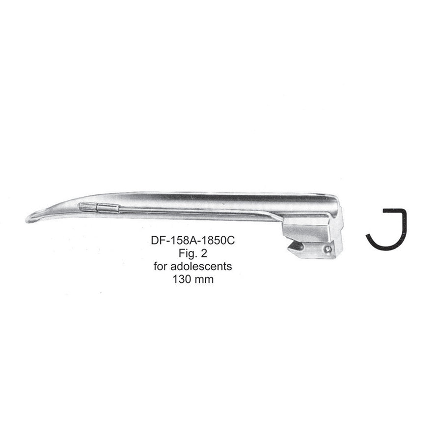 Laryngoscopes Miller Blade Only For Adolescent 90mm (DF-158A-1850C) by Dr. Frigz