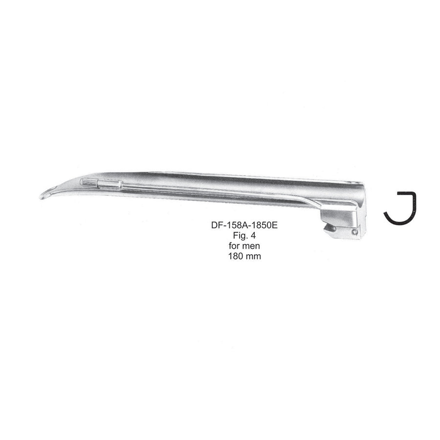 Laryngoscopes Miller Blade Only For Men 135mm (DF-158A-1850E) by Dr. Frigz