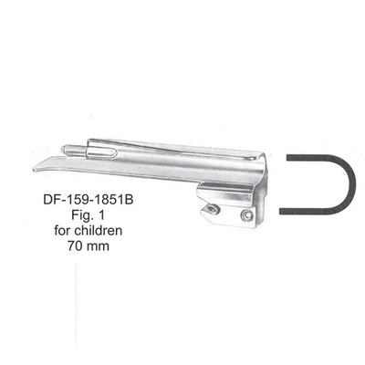Guedel-Negus Laryngoscopes  For Children 70mm Blade Only (DF-159-1851B) by Dr. Frigz