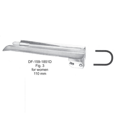 Guedel-Negus Laryngoscopes  For Women 110mm Blade Only  (DF-159-1851D)