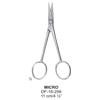 Micro Dissecting Scissors, Straight. 11cm  (DF-16-256) by Dr. Frigz