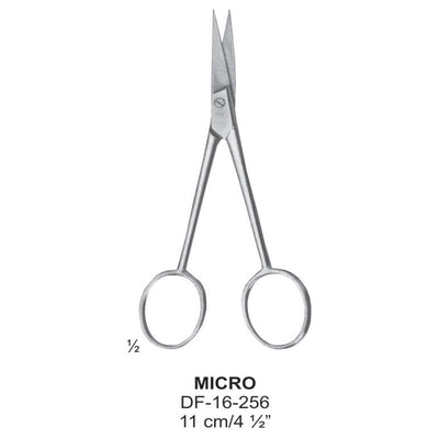 Micro Dissecting Scissors, Straight. 11cm  (DF-16-256) by Dr. Frigz