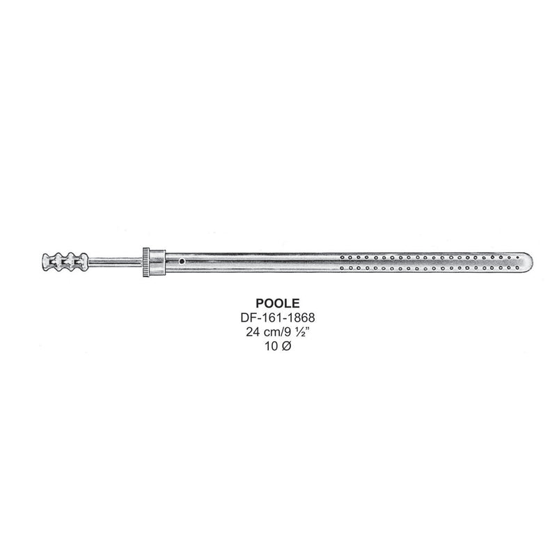 Poole Suction Tube Straight Dia10mm 24cm  (DF-161-1868) by Dr. Frigz