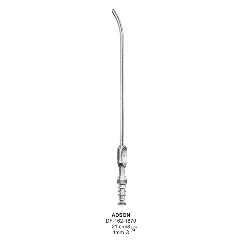 Adson Suction Tubes Dia4mm , 21cm  (DF-162-1870) by Dr. Frigz