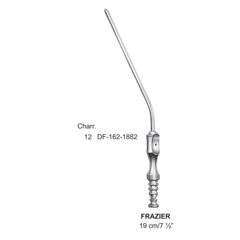 Frazier Suction Tube, 19Cm, Charr. 12 (DF-162-1882) by Dr. Frigz