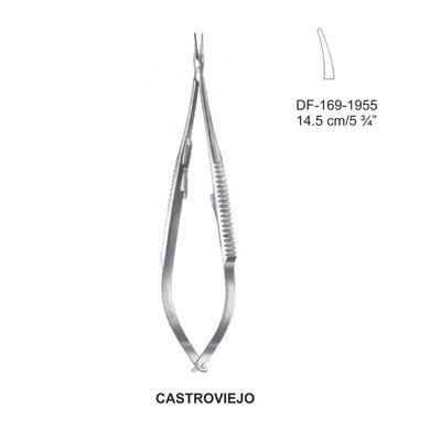 Castroviejo Micro Needle Holders, Curved, 14.5cm (DF-169-1955)