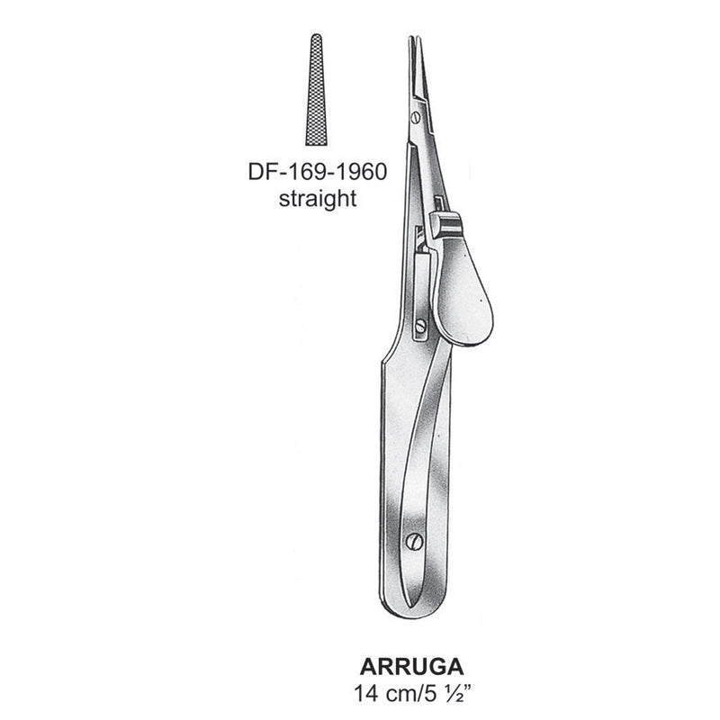 Arruga  Needle Holders, Straight, 14cm  (DF-169-1960) by Dr. Frigz