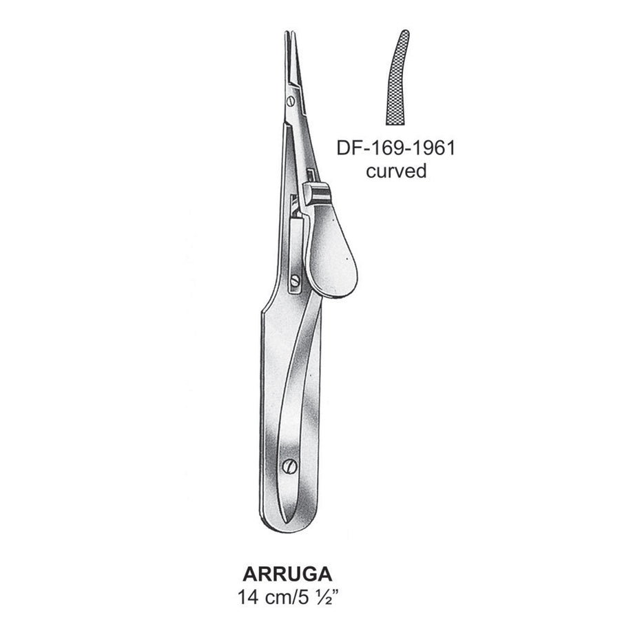 Arruga  Needle Holders, Curved, 14cm  (DF-169-1961) by Dr. Frigz