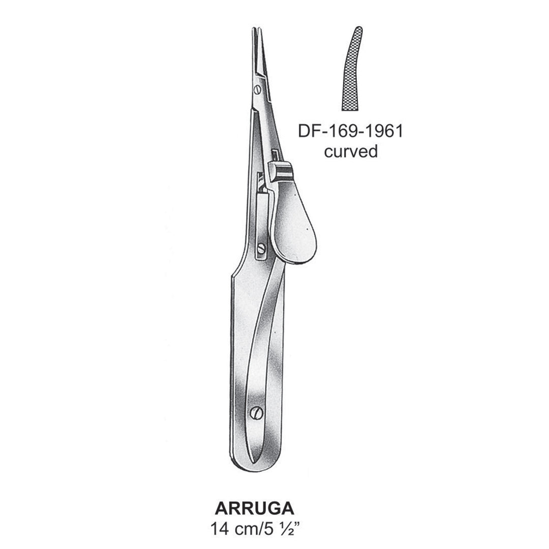 Arruga  Needle Holders, Curved, 14cm  (DF-169-1961) by Dr. Frigz