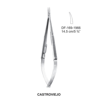 Castroviejo Micro Needle Holders, Curved, 14.5cm (DF-169-1966)