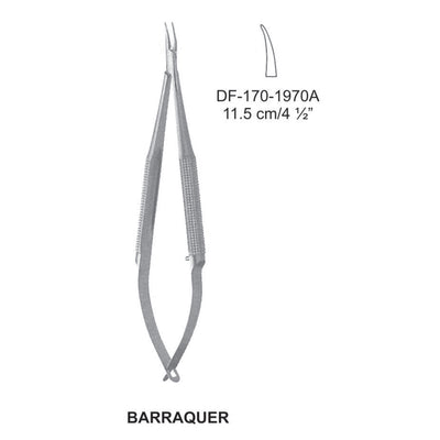 Barraquer Micro Needle Holders, 11.5Cm, Curved  (DF-170-1970A)