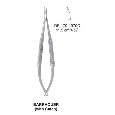 Barraquer With Lock Micro Needle Holder 11.5Cm, Curved (DF-170-1970C)