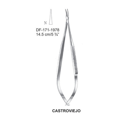 Castroviejo Micro Needle Holders, W/O Ratchet 14.5Cm, Straight (DF-171-1978) by Dr. Frigz