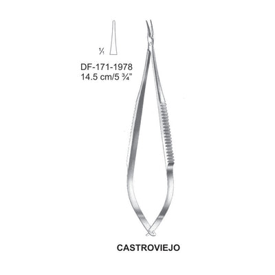 Castroviejo Micro Needle Holders, W/O Ratchet 14.5Cm, Straight (DF-171-1978)