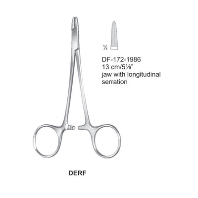 Derf Needle Holders Long Serrated 13cm  (DF-172-1986)