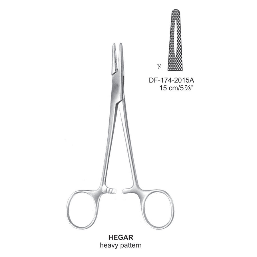 Hegar Needle Holders Heavey Pattern 15cm (DF-174-2015A) by Dr. Frigz
