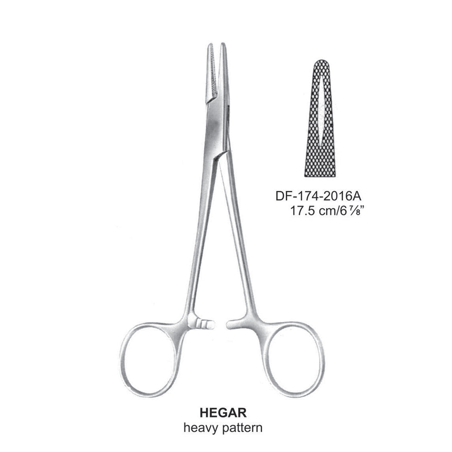 Hegar Needle Holders Heavy Pattern ,17.5cm  (DF-174-2016A) by Dr. Frigz