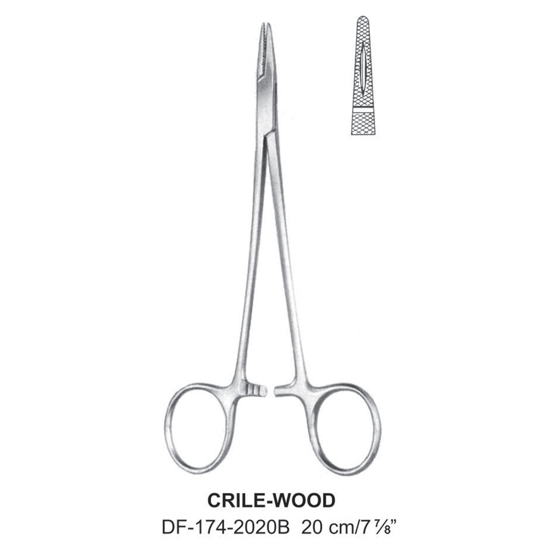 Crile-Wood Needle Holders 20cm  (DF-174-2020B) by Dr. Frigz