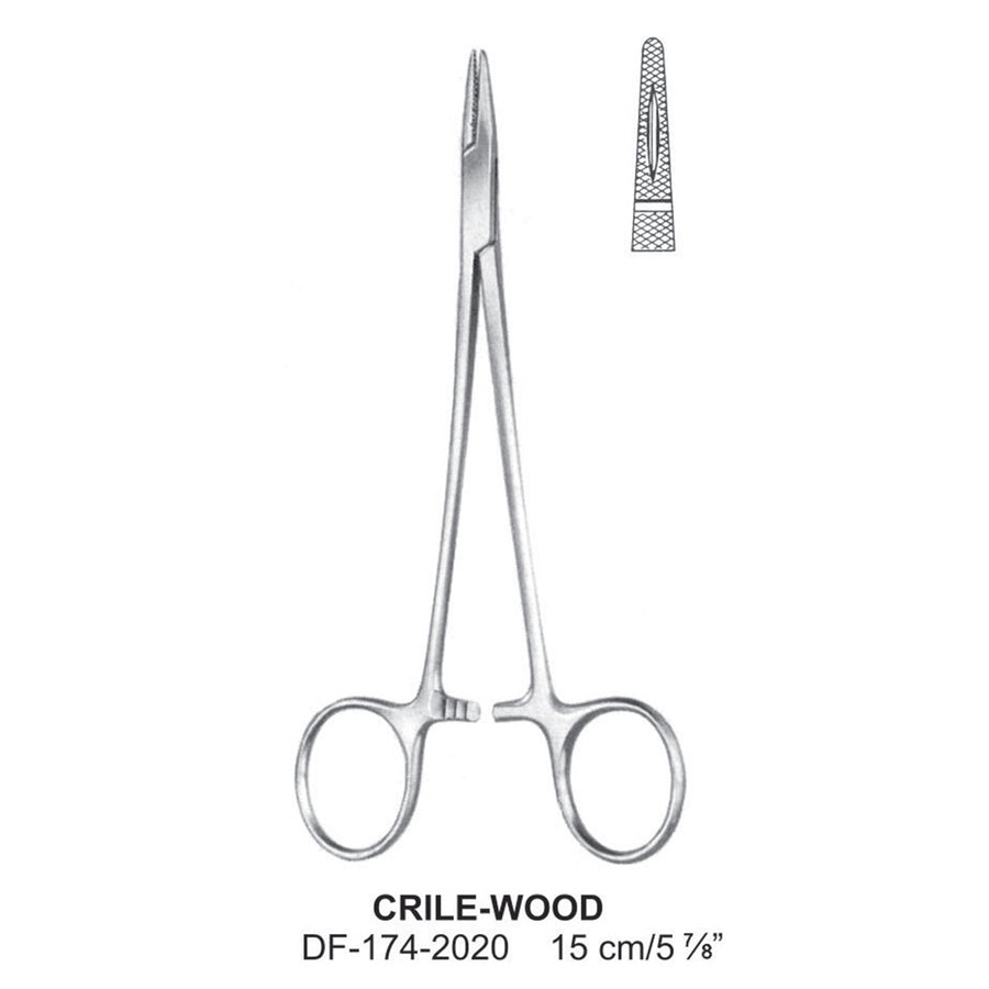 Crile-Wood Needle Holders 15cm  (DF-174-2020) by Dr. Frigz