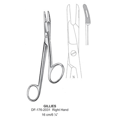 Gillies Needle Holders For Right Hand 16cm  (DF-176-2031)
