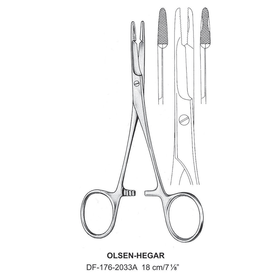 Olsen-Hegar Needle Holders 18cm  (DF-176-2033A) by Dr. Frigz