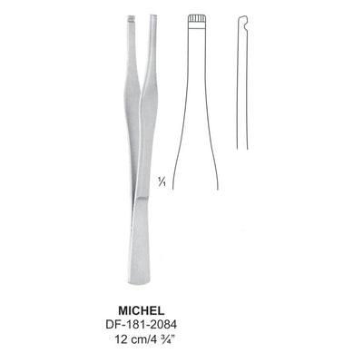 Michel Suture Forceps 12cm  (DF-181-2084)