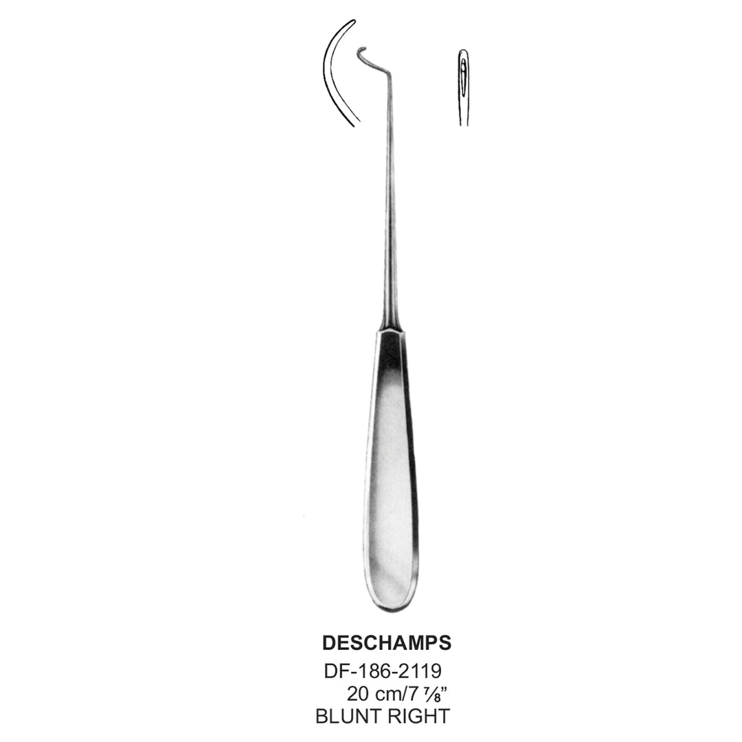 Deschamps Needles 20cm Blunt, Right (DF-186-2119) by Dr. Frigz