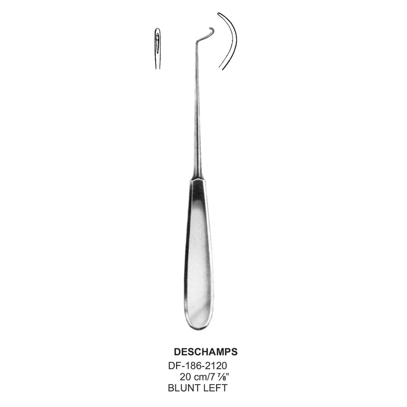 Deschamps Needles 20cm Blunt Left (DF-186-2120) by Dr. Frigz