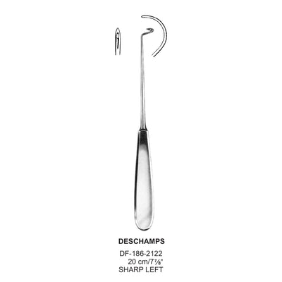 Deschamps Needle 20cm Sharp Left (DF-186-2122)