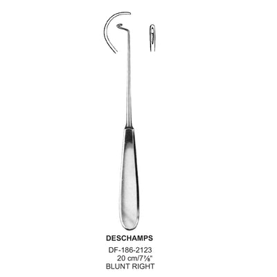 Deschamps Needle 20cm Blunt Right (DF-186-2123)