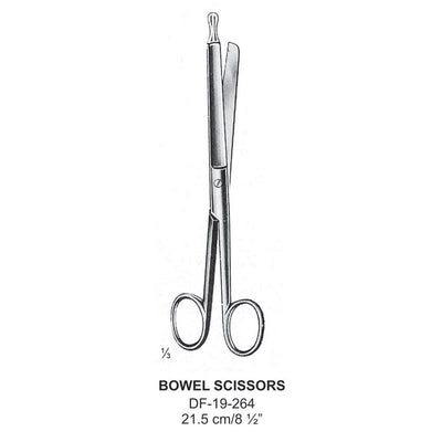 Bowel Scissors 21.5cm (DF-19-264)