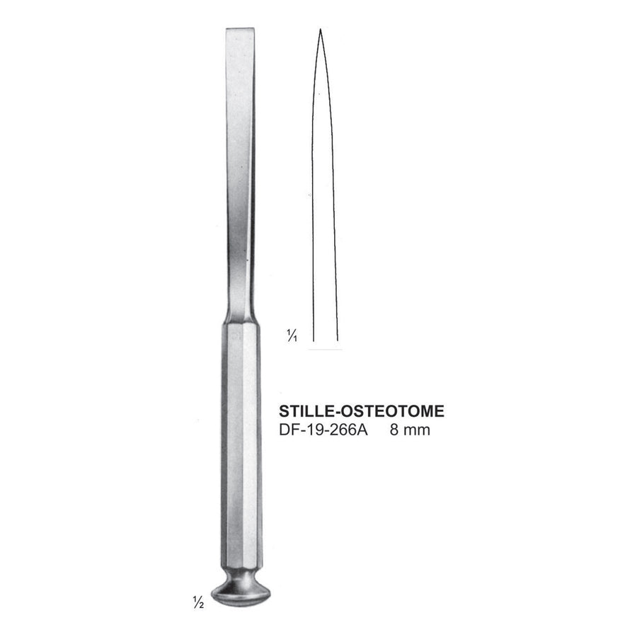 Stille-Osteotome 8mm ,20cm  (DF-19-266A) by Dr. Frigz