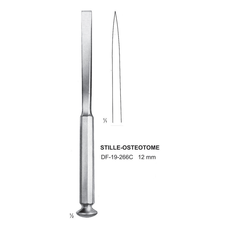 Stille-Osteotome 12mm ,20cm  (DF-19-266C) by Dr. Frigz