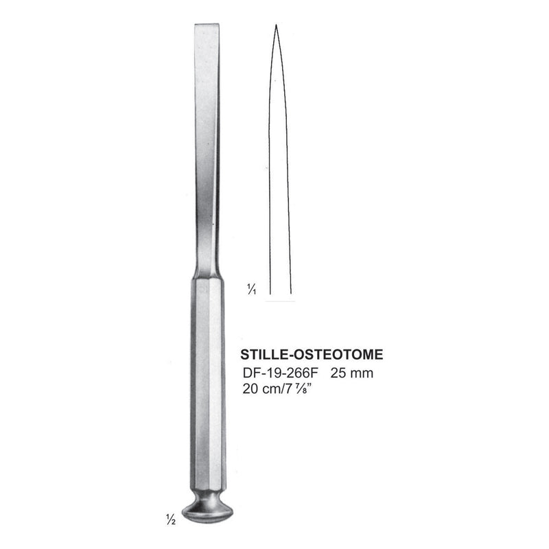 Stille-Osteotome 25mm ,20cm  (DF-19-266F) by Dr. Frigz