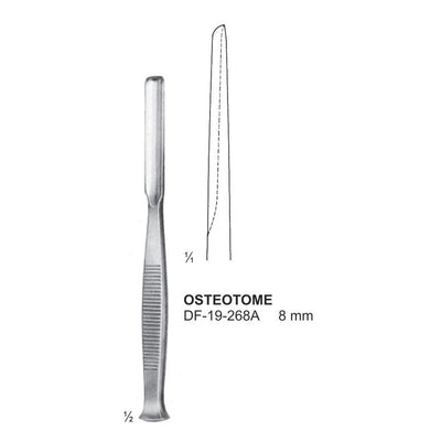 Osteotome 8mm ,14cm  (DF-19-268A) by Dr. Frigz
