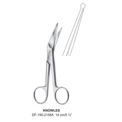 Knowles Bandage Scissors 14cm , Angled (DF-190-2158A) by Dr. Frigz