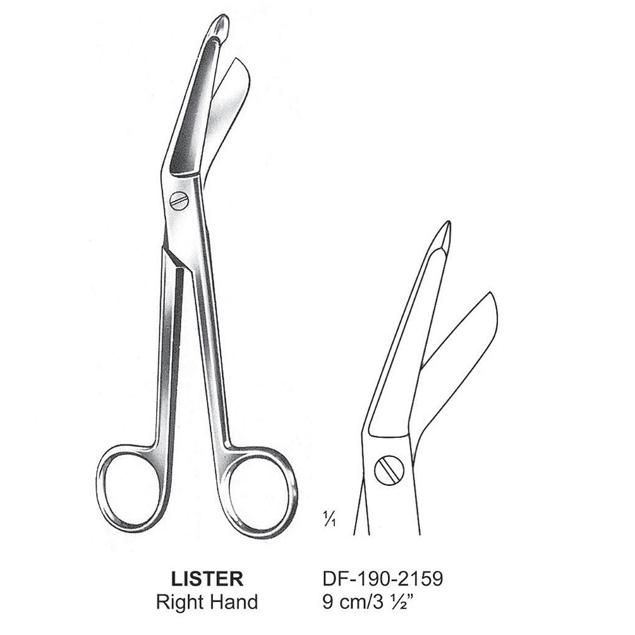 Lister Bandage Scissors 9cm , Right Hand (DF-190-2159) by Dr. Frigz