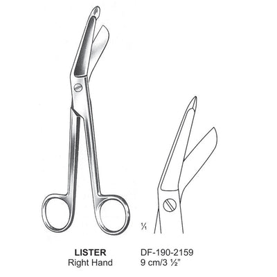Lister Bandage Scissors 9cm , Right Hand (DF-190-2159)