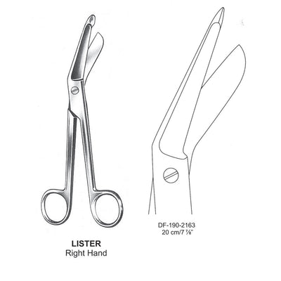 Lister Bandage Scissors 20cm , Right Hand (DF-190-2163)