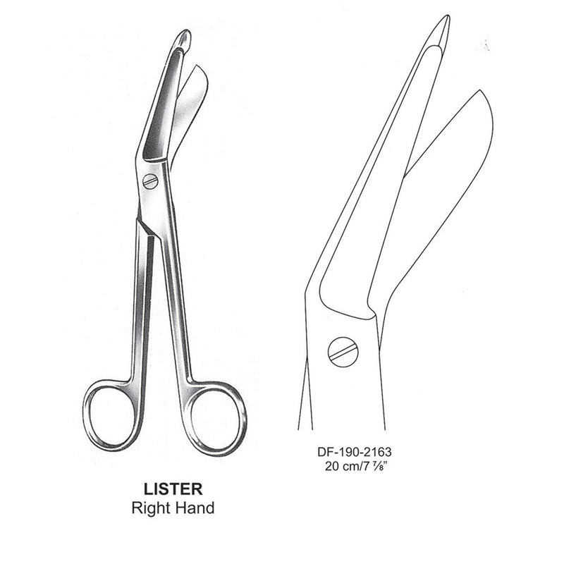 Lister Bandage Scissors 20cm , Right Hand (DF-190-2163) by Dr. Frigz