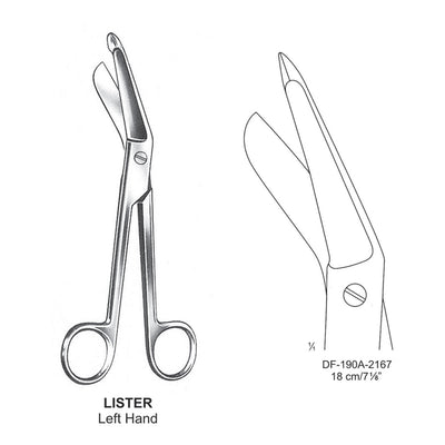Lister Bandage Scissors Left Hand 18cm (DF-190A-2167)