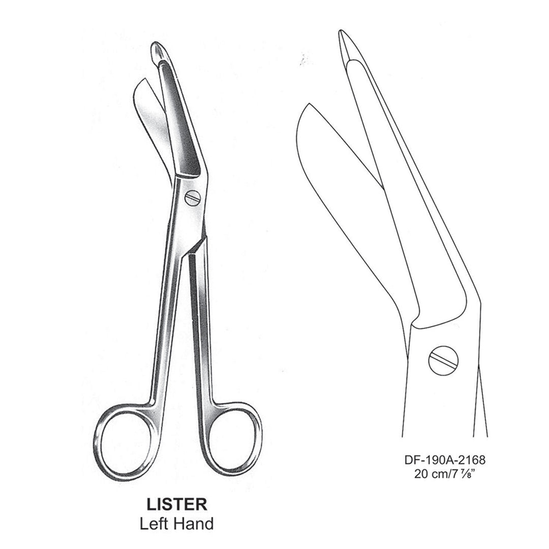 Lister Bandage Scissors Left Hand 20cm (DF-190A-2168) by Dr. Frigz