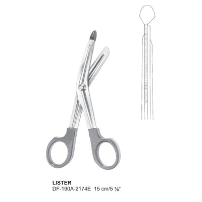 Lister Bandage Scissors 15Cm, Plastic Handle (DF-190A-2174E)