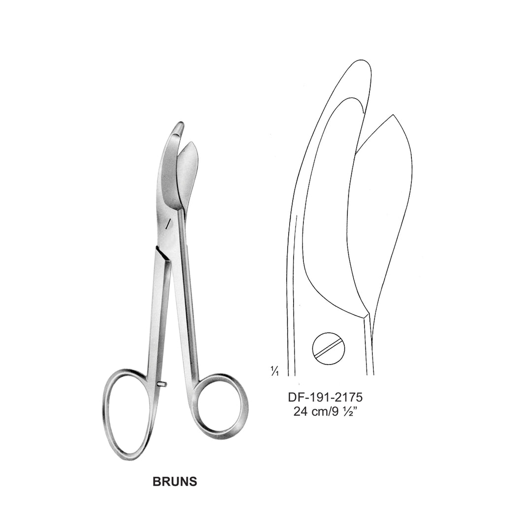Bruns Bandage Scissors Smooth 24cm  (DF-191-2175) by Dr. Frigz