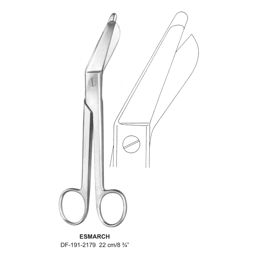Esmarch Bandage Scissors 22cm  (DF-191-2179) by Dr. Frigz