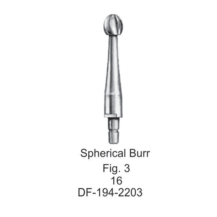 Spherical Burr For Hudson Hand Drill, Fig 3, 16mm (DF-194-2203) by Dr. Frigz