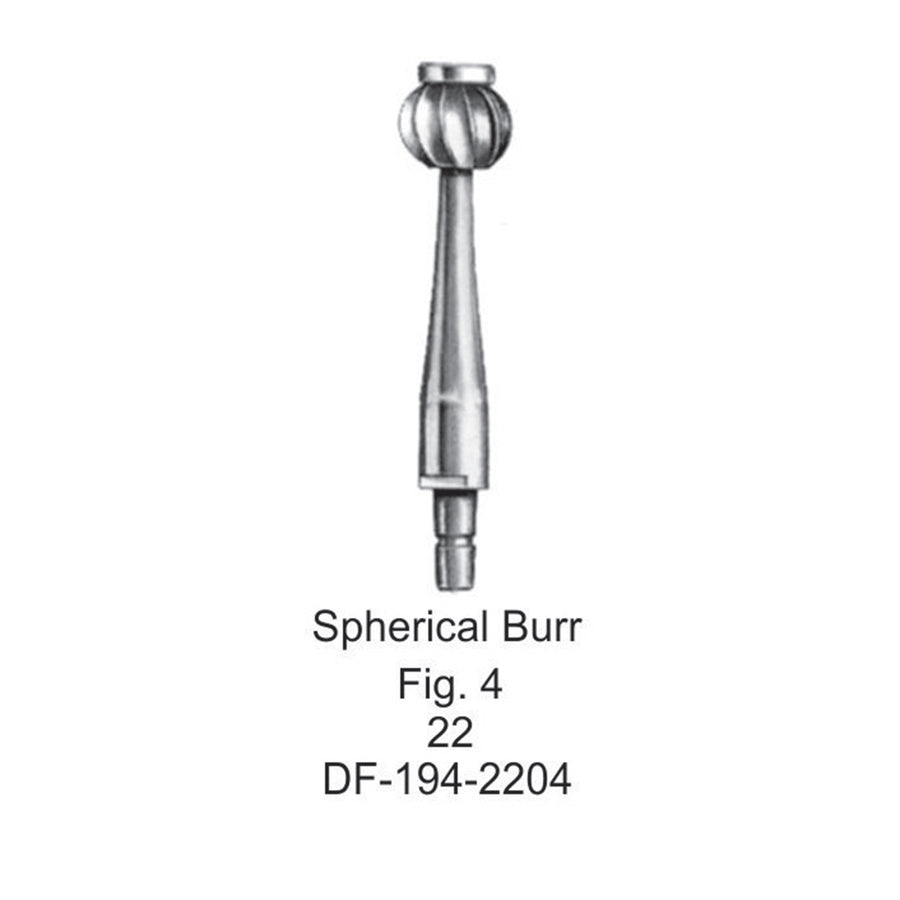 Speerical Burr For Hudson Hand Drill, Fig 4, 22mm (DF-194-2204) by Dr. Frigz